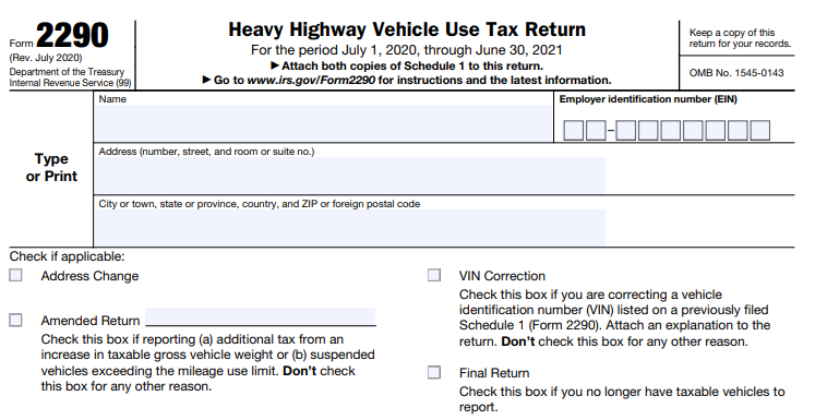 Understanding Form 2290 Step By Step Instructions For 2021 2022