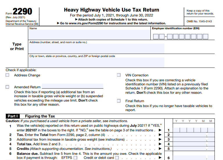 File Form 2290